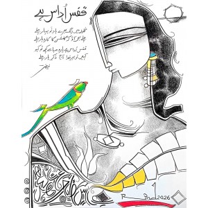 A. S. Rind, 11 x 13 Inch, Mixed Media On Paper, Figurative Painting, AC-ASR-820